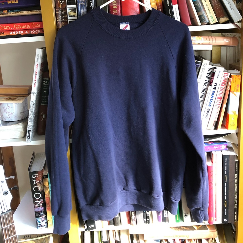 Vintage Jerzees Navy Blue Crewneck